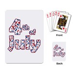 4th of July Independence Day Playing Card Back