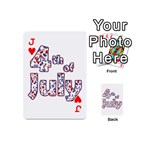 4th of July Independence Day Playing Cards 54 (Mini)  Front - HeartJ