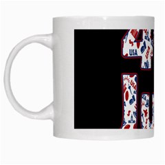 4th Of July Independence Day White Mugs