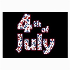 4th Of July Independence Day Large Glasses Cloth by Valentinaart