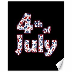 4th Of July Independence Day Canvas 11  X 14   by Valentinaart