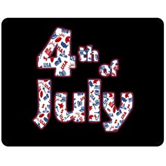 4th Of July Independence Day Fleece Blanket (medium)  by Valentinaart