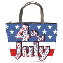 4th Of July Independence Day Bucket Bags by Valentinaart