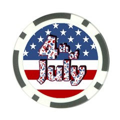 4th Of July Independence Day Poker Chip Card Guard (10 Pack) by Valentinaart