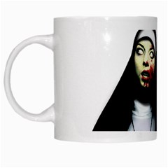 Horror Nuns White Mugs by Valentinaart