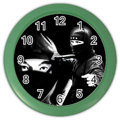 Ninja Color Wall Clocks by Valentinaart