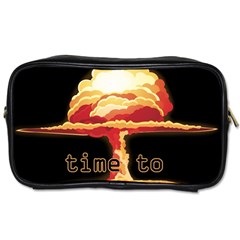 Nuclear Explosion Toiletries Bags by Valentinaart