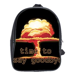 Nuclear Explosion School Bags (xl)  by Valentinaart