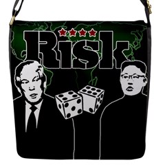Nuclear Explosion Trump And Kim Jong Flap Messenger Bag (s) by Valentinaart