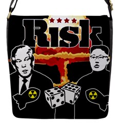 Nuclear Explosion Trump And Kim Jong Flap Messenger Bag (s) by Valentinaart