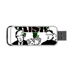 Nuclear Explosion Trump And Kim Jong Portable Usb Flash (two Sides) by Valentinaart