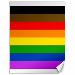 Philadelphia Pride Flag Canvas 18  X 24   by Valentinaart