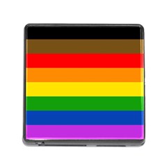 Philadelphia pride flag Memory Card Reader (Square)