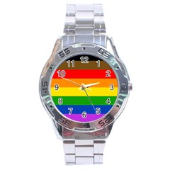 Philadelphia pride flag Stainless Steel Analogue Watch