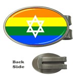 GAY PRIDE Israel Flag Money Clips (Oval)  Front