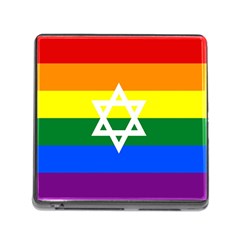 Gay Pride Israel Flag Memory Card Reader (square) by Valentinaart