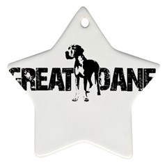 Great Dane Ornament (star) by Valentinaart