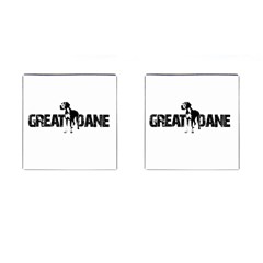 Great Dane Cufflinks (square) by Valentinaart