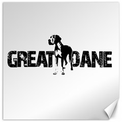 Great Dane Canvas 16  X 16   by Valentinaart