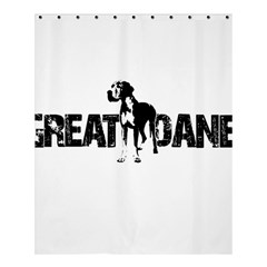 Great Dane Shower Curtain 60  X 72  (medium)  by Valentinaart