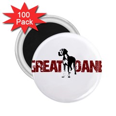 Great Dane 2 25  Magnets (100 Pack) 