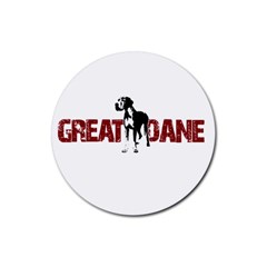 Great Dane Rubber Coaster (Round) 