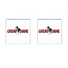 Great Dane Cufflinks (Square)