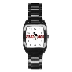 Great Dane Stainless Steel Barrel Watch