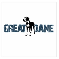 Great Dane Large Satin Scarf (square) by Valentinaart