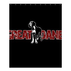 Great Dane Shower Curtain 60  X 72  (medium)  by Valentinaart