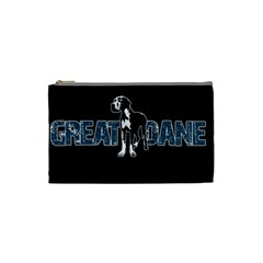 Great Dane Cosmetic Bag (small)  by Valentinaart