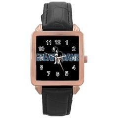 Great Dane Rose Gold Leather Watch  by Valentinaart