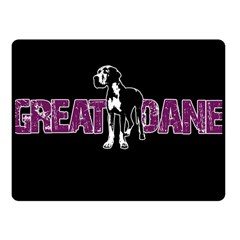 Great Dane Fleece Blanket (small) by Valentinaart