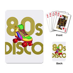 Roller Skater 80s Playing Card by Valentinaart