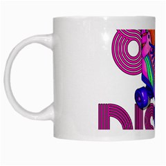 Roller Skater 80s White Mugs by Valentinaart