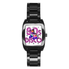 Roller Skater 80s Stainless Steel Barrel Watch by Valentinaart