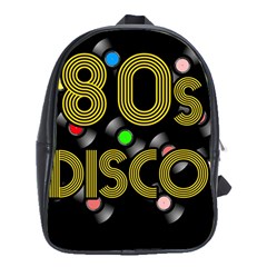  80s Disco Vinyl Records School Bags (xl)  by Valentinaart