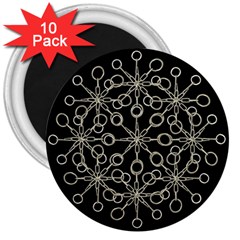 Ornate Chained Atrwork 3  Magnets (10 Pack)  by dflcprints