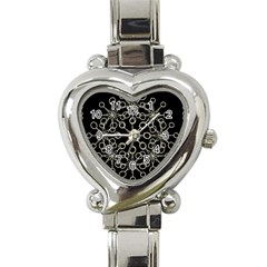 Ornate Chained Atrwork Heart Italian Charm Watch by dflcprints