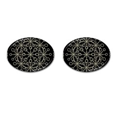 Ornate Chained Atrwork Cufflinks (oval) by dflcprints