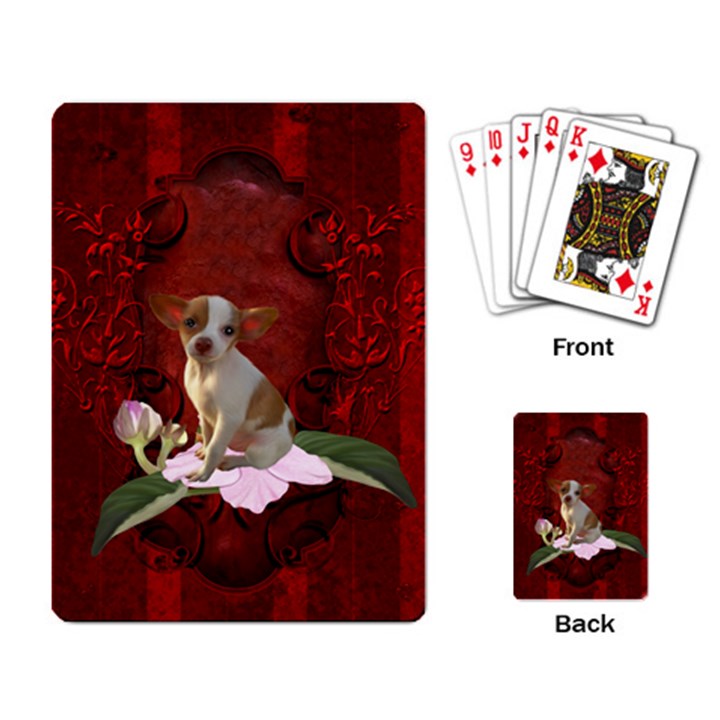 Sweet Little Chihuahua Playing Card