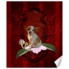 Sweet Little Chihuahua Canvas 8  X 10  by FantasyWorld7