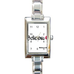 Belicious Logo Rectangle Italian Charm Watch