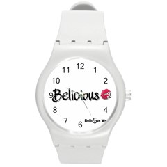Belicious Logo Round Plastic Sport Watch (m) by beliciousworld