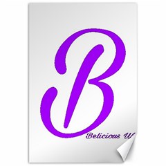 Belicious World  b  Purple Canvas 20  X 30   by beliciousworld