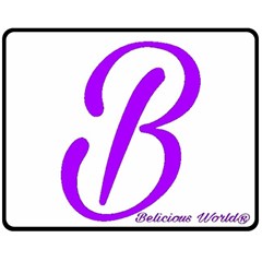 Belicious World  b  Purple Fleece Blanket (medium)  by beliciousworld