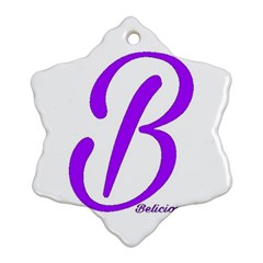 Belicious World  b  Purple Ornament (snowflake)