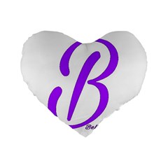 Belicious World  b  Purple Standard 16  Premium Heart Shape Cushions