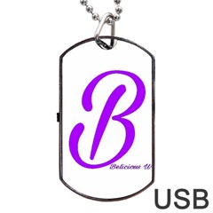 Belicious World  b  Blue Dog Tag Usb Flash (one Side) by beliciousworld