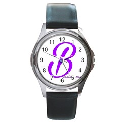 Belicious World  b  Coral Round Metal Watch